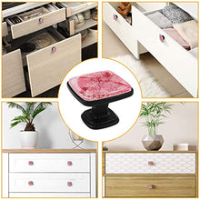 fiori di ciliegio Pomelli per Porta Set di 4 Pomelli per Mobili Manopole per Cassetti Cucina Armadio Vetro