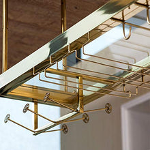 LIYANJJ Portabottiglie con Laminato in Vetro, Altezza Regolabile, Appeso a soffitto, portabottiglie in Acciaio Inossidabile, Finitura cromata per Bar Cucina Club