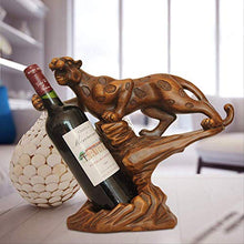 LKXZYX Home Collection Cultura Casa Decorazioni Accessori Scultura Statua，Decorazione per portabottiglie in Resina Decorazione per portabottiglie di Leopardo casa Creativa