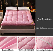 QXTT Materassi Letto Futon Materasso Futon Matrimoniale Pieghevole Giapponese Tradizionale Futon Tatami Ultra Morbido per Massaggi Esercizi di Yoga Campeggio Hotel,Pink-135 * 200cm