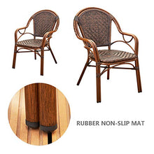 Set di Mobili da Giardino per Esterni, 5 Pezzi Sedia di Vimini Set di Conversazione Combinazione in Rattan per Tutte Le Stagioni Set di Mobili Include 4 Sedie E 1 Tavolo