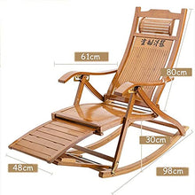 CDFC Accogliente Sedia a Dondolo Beach Yard Piscina Pieghevole Pieghevole sdraiata Regolabile Chaise Chaise Sdraio con poggiapiedi massaggiabile