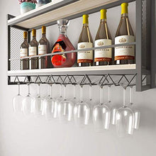 LWW Wine Rack, supporto di vetro di vino del ferro Wine Rack a parete Montato Porta Calice Multi-Purpose Rack Wine Glass,80 * 20 * 55 cm