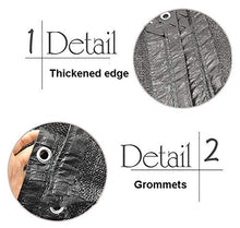 88% Telo Coprente in Sunblock - Patio, Giardino, Cortile, Tetto, Balcone, Posto Auto Coperto, Tessuto Oscurante per Esterno Nero (Size : 3x9m)