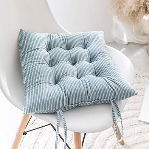 XIBALI Cuscini per sedili Quadrati con Lacci Decorativi Antiscivolo,Cuscino da Seduta da Giardino per Auto da Ufficio e Sedia da Pranzo,Confezione da 1/2/4/6 (35 * 35 CM / 40 * 40 CM)