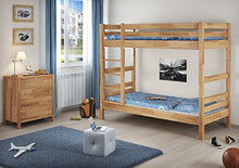Erst-Holz Solido Letto a Castello 90x200 in Faggio Anche per Adulti con doghe rigide 60.17-09