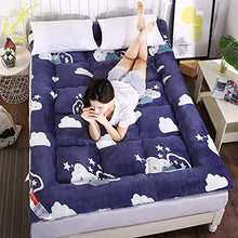 Materassi futon, coprimaterasso Trapuntato in Piuma D'Oca Bianca al 100% per Camera da Letto, Ufficio e dormitorio,B,180 * 200cm/71 * 79inch