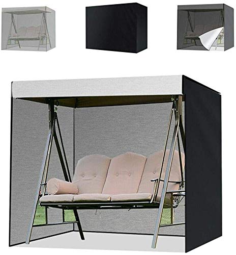 AULLY PARK - Copertura per dondolo da giardino a 3 posti, copertura per mobili da giardino, copertura per dondolo da giardino, resistente ai raggi UV, impermeabile, antivento