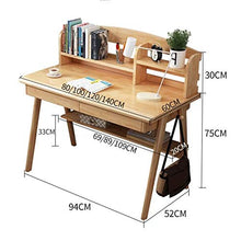 JINPENGRAN Scrivania per Bambini Scrivania per Adulti per Ufficio per Adulti Semplice scrivania del Computer,80cm