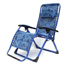 SHANCL Sedia da Giardino Blu Sedia da Esterno Sedia da Spiaggia Sedia Pigro Portatile