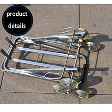 Carrello Pieghevole in Acciaio Inox Carrello Carrello Pieghevole per Arrampicata a 6 Ruote