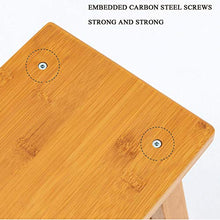 CJSWT Sgabello da Sedile in bambù per Bambini, Sgabello da Barba a Pedale, Leggero e Antiscivolo Resistente, per casa, Bagno, capezzale |