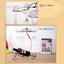 LHQ-HQ porta bicchiere di vino creativo vino in ferro battuto europeo vino rack cremagliera bicchiere di vino creativo, Bottiglia d'epoca Rack Magazzinaggio for Cucina Soggiorno Holder Display, comple