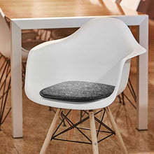 AMARE Home - Set di 6 cuscini in feltro reversibile, 40 x 39 cm, grigio scuro/grigio chiaro. Attenzione: imbottitura migliorata