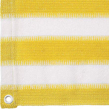 KANULAN Schermo Anti-UV Occhiello Metallico E Corda Esterna Piattaforma Recinzione Copertura Privacy Protection Steccati (Color : Yellow-White, Size : 2x20m)