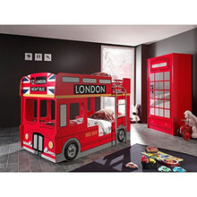 Vipack scwrlb Armadio London, Circa 90 x 190 x 56 cm, Laccato, Colore: Rosso