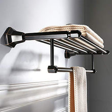 LCSD Deposito del Bagno Titolare del tovagliolo fissato al Muro 60cm / 23inches Ottone tovagliolo Vintage Industrial Bar Antico portasciugamani con Intagli attaccatura del Supporto di Accappatoio gan