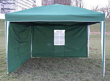 Toaks, gazebo verde, 3 x 3 m, parasole, borsa per il trasporto, tenda da giardino + opzioni, 2 pannelli laterali (finestra, cerniera), Pav3 x 3 (gazebo + 2 lati)