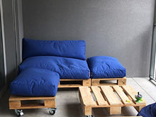 Arketicom Soft Set Cuscini Pallet 120x80 Panche e Bancali Morbidi Idrorepellenti per Interni ed Esterni Imbottitura in Poliuretano Giallo