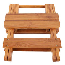 Sgabello in legno, sgabello da cucina quadrato pieghevole con legno massello per tavolo da pranzo e scrivania del computer