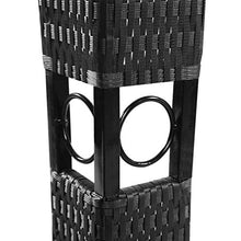 BBZZ Polirattan Gazebo con tetto bianco crema 3 x 3 m Gazebo pieghevole