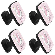 cigno Pomelli per Porta Set di 4 Pomelli per Mobili Manopole per Cassetti Cucina Armadio Vetro