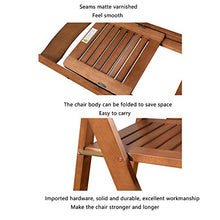Chair QL sedie richiudibili Sedia Pieghevole in Legno Massello con Schienale Semplice per Uso Domestico, Sgabello per Sedia da Computer per Ufficio, Semplice Poltrona da Soggiorno Sedie Pieghevoli