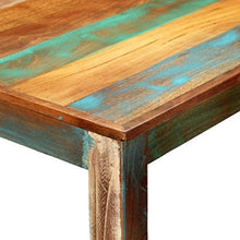Set Tavolo da Bar 5 Pezzi con 2 sgabelli da Bar Tavolo da Bar per la Colazione e sgabelli Set per Cucina Soggiorno Sala per Feste Industriale in Legno massello di Recupero e Vera Pelle