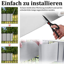 Froadp Pellicola Protettiva in PVC con Recinzione Clip di Fissaggio Doppio Recinzione da Opaca per Giardino Cortile Balcone(Antracite, 65mx19cm)
