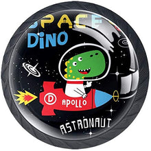 Spazio Dino Cartoon Pomelli per Porta Set di 4 Pomelli per Mobili Manopole per Cassetti Cucina Armadio Vetro