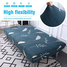PETCUTE Copridivano Clic Clac Senza Braccioli 3 Posti Fodera per Cuscino Elasticizzato Futon Protezione per Divano Letto Pieghevole in Poliestere 190-230cm