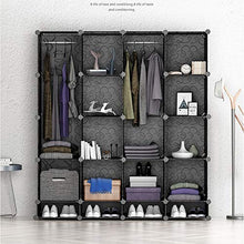 EXCLVEA Armadio Appendiabiti Combinazione Armadio for Appendere Gli Abiti Armadio in Stile Americano Armadio di Vestiti Fai da Te Modular Storage Organizzatore for Adulti