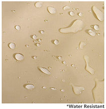 Mitef Copertura impermeabile e antipolvere per altalena da giardino, copertura protettiva per mobili da esterni, 223 x 152 x 183 cm, beige e marrone