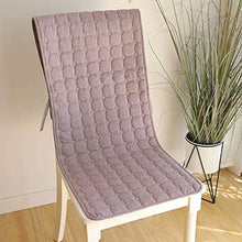 Dieluny, 4 cuscini per sedia da pranzo in tinta unita, per interni ed esterni, cuscini antiscivolo per sedia a dondolo con laccetti, 40 x 130 cm