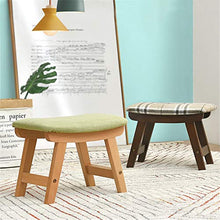 Sgabello Resistente per Soggiorno Semplici mobili for la casa in stile nordico Sgabelli in legno con rivestimento sfoderabile e lavabile in legno Sgabelli bassi Sgabello rotondo Pouf for sedie Sgabell