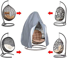 zimohe Copertura della Sedia Dondolo,Rattan da Giardino Wicker Coperture Mobili Impermeabili per Sedie Sospese - Antipolvere Protettiva Copertina,190x115cm (Grigio)
