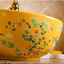 Jgophu Bagno, biancheria da bagno in ceramica cinese con controbassino, rotondo, per hotel