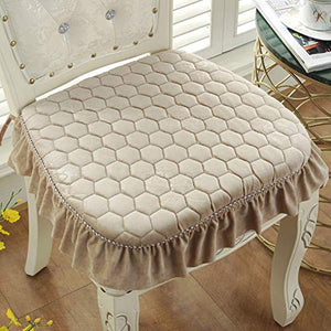 XHNXHN Cuscini per sedie da Pranzo Spessi Europei, Cuscini per sedili Corti in Peluche Cuscini per sedili per Esterni Antiscivolo per Interni Decorazioni per la casa Cuscini per sedie Lavabili con