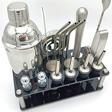 Wenzhihua Set di Miscelazione per Cocktail Set da Cocktail 20pcs Boston Shaker Mixer Bar Accessori per Uso Domestico E BarStrumento A Barre
