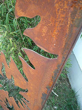 Zen Man ruggine Giardino frangivista in Metallo 1 mm ruggine Recinzione da Giardino (Decorazione da Giardino ruggine) frangivista Parete H150 x 50 cm