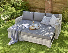 Norfolk Leisure Oxborough - Divano letto estraibile da giardino, stile rattan, qualità premium