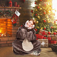The Eskimo - Felpa a coperta con cappuccio, super morbida e calda - Coperte indossabili con felpa con cappuccio Sherpa oversize per adulti, bambini, donne e uomini