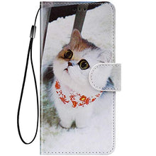 URFEDA Compatibile con Samsung Galaxy J7 2016 Custodia Pelle Cover Retro Flip Case Colorato Cover Portafoglio Magnetica Libro Cuore Custodia Libretto Antiurto Cover Supporto Stand Wallet Case Gatti