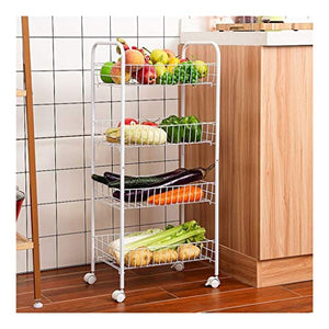 &ripiano di stoccaggio Scaffale di stoccaggio della cucina, atterraggio può spostare il carrello Scaffale dell'organizzatore del supporto di stoccaggio della cucina - Unità di rasatura -3 Livello Scaf