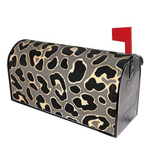 Design leopardo senza cuciture in oro e vettoriale progettato appositamente per cassetta delle poste, copertura per cassetta postale per giardino, giardino, cortile, dimensioni standard 51 x 45 cm