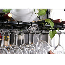 Portabottiglie per vino Sospensione per barra in metallo Bancone per bar Portabottiglie per vino Ristorante per uso domestico Portabottiglie per vino capovolto Dimensioni portabottiglie in ferro ret