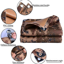 LLZH Deserto Oxford Camouflage PVC Telo Antipioggia Tenda da Giardino Tettoia Vele Spiaggia all'aperto Tenda da Campeggio Riparo Telo telone