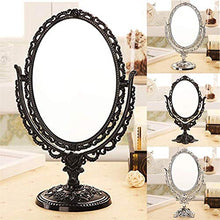 KK Zachary Specchio Nero Vanity Specchio di Trucco, Trucco Annata Calda Specchio Desktop Specchio rotativo con la Farfalla Rosa Vines Decor Strumento