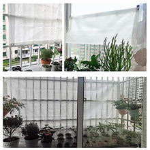 JIANFEI Balcone Frangivista Telo Privacy, Terrazza Ringhiera Isolamento Rete Ombreggiante, Casa Fiori Panno di Protezione Solare, 56 Dimensioni Personalizzabile (Color : White, Size : 0.9x3m)