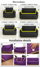 Treer Fodere Copridivani Universale Elasticizzata, 1 2 3 4 Posti Copridivani Elastici Spandex Copridivano Divano Antiscivolo AntiGraffio Decorative Sofa (Fiori Rosa,3 Posti(190-230cm))
